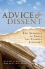 Advice and Dissent - The Struggle to Shape the Federal Judiciary (Paperback) - Sarah A Binder Photo