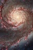 M51 Spiral Galaxy Outer Space - Blank 150 Page Lined Journal for Your Thoughts, Ideas, and Inspiration (Paperback) - Unique Journal Photo