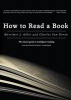 How to Read a Book - The Classic Guide to Intelligent Reading (MP3 format, CD) - Mortimer Jerome Adler Photo