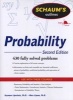 Schaum's Outline of Probability (Paperback, 2nd Revised edition) - Seymour Lipschutz Photo