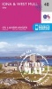 Iona & West Mull, Ulva (Sheet map, folded, February 2016 ed) - Ordnance Survey Photo