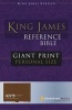 KJV, Reference Bible, Giant Print, Personal Size, Imitation Leather, Black, Red Letter Edition (Leather / fine binding, Large Print Ed) - Zondervan Photo