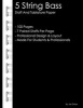 5 String Bass Staff and Tablature Paper - Professional Staff and Tablature Notebook for 5 String Bass Players (Paperback) - Joe Dolan Photo