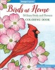 Birds at Home Coloring Book - 50 State Birds and Flowers (Paperback) - Crista Forest Photo