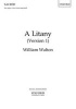 A Litany - Upper Voice Vocal Score (Sheet music) - William Walton Photo