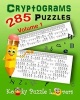 Cryptograms, Volume 1 - 285 Puzzles (Paperback) - Kooky Puzzle Lovers Photo