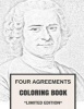  - Philosophical and Free Will, Achieving Freedom and Mindfulness Inspired Adult Coloring Book (Paperback) - Four Agreements Coloring Book Photo