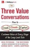 The Three Value Conversations - How to Create, Elevate, and Capture Customer Value at Every Stage of the Long-Lead Sale (Standard format, CD) - Cheryl Geoffrion Photo