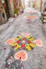 Colorful Flowers and Hearts Painted on the Street Journal - 150 Page Lined Notebook/Diary (Paperback) - Benton Press Photo