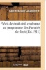 Precis de Droit Civil. 1, Precis de Droit Civil - Conforme Au Programme Des Facultes de Droit T01 (French, Paperback) - Baudry Lacantinerie G Photo