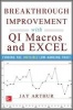 Breakthrough Improvement with QI Macros and Excel: Finding the Invisible Low-hanging Fruit (Paperback) - Jay Arthur Photo