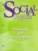 Harcourt Social Studies People We Know, Homework and Practice Book, Grade 2 (Paperback) - Harcourt School Publishers Photo