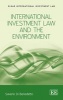 International Investment Law and the Environment (Hardcover) - Saverio Di Benedetto Photo