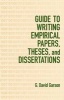 Guide to Writing Empirical Papers, Theses and Dissertations (Hardcover) - GDavid Garson Photo