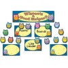 Colorful Owls Job Assignment Mini Bulletin Board Set (Poster) - Carson Dellosa Publishing Photo