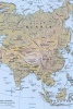 A Relief Map of Modern Asia - Blank 150 Page Lined Journal for Your Thoughts, Ideas, and Inspiration (Paperback) - Unique Journal Photo