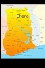 Map of Ghana Journal - 150 Page Lined Notebook/Diary (Paperback) - Cool Image Photo