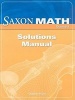 Saxon Math, Course 3 - Solutions Manual (Paperback) - Stephen Hake Photo