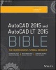 AutoCAD 2015 and AutoCAD LT 2015 Bible (Paperback) - Ellen Finkelstein Photo