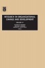 Research in Organizational Change and Development (Hardcover, New) - Richard W Woodman Photo