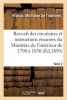 Recueil Des Circulaires Et Instructions Emanees Du Ministere de L'Interieur de 1790 a 1830 Tome 2 (French, Paperback) - France Photo