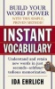 Instant Vocabulary (Paperback) - Ida L Ehrlich Photo