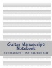 Guitar Manuscript Notebook - Multi-Purpose 5+1 Blank Staff Paper for Standard or Tab Notation (Paperback) - John Chamley Photo