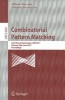 Combinatorial Pattern Matching (Paperback, Edition.) - Raffaele Giancarlo Photo