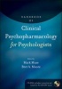 Handbook of Clinical Psychopharmacology for Psychologists (Hardcover, New) - Mark Muse Photo