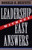 Leadership without Easy Answers (Hardcover) - Ronald A Heifetz Photo