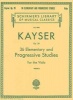 Kayser - 36 Elementary and Progressive Studies (Viola) (Paperback) - Leonard Mogill Photo