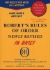 Robert's Rules of Order Newly Revised in Brief (Paperback, revised ed in brief) - Henry M Robert Photo