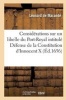 Considerations Sur Un Libelle Du Port-Royal Intitule Defense de La Constitution D'Innocent X (French, Paperback) - De Marande L Photo