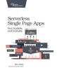 Serverless Single Page Apps - Fast, Scalable, and Available (Paperback) - Ben Rady Photo