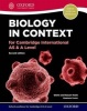 Biology in Context for Cambridge International as & A Level Student Book (Paperback, 2nd Revised edition) - Glen Toole Photo