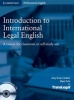 Introduction to International Legal English Student's Book with Audio CDs (2) - A Course for Classroom or Self-study Use (Paperback, Student Guide) - Amy Krois Lindner Photo