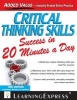 Critical Thinking Skills Success in 20 Minutes a Day (Paperback, 3rd Revised edition) - Learning Express LLC Photo