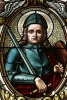 Saint George in Stained Glass Journal - 150 Page Lined Notebook/Diary (Paperback) - Cool Image Photo