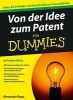 Von der Idee zum Patent Fur Dummies (German, Paperback) - Alexander Rapp Photo