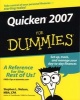 Quicken 2007 For Dummies (Paperback) - Stephen L Nelson Photo