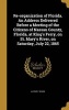 Re-Organization of Florida. an Address Delivered Before a Meeting of the Citizens of Nassau County, Florida, at King's Ferry, on St. Mary's River, on Saturday, July 22, 1865 (Hardcover) - Alfred F Sears Photo