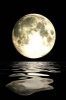 Full Moon Reflected on the Ocean - 150 Page Lined Notebook/Diary (Paperback) - Cs Creations Photo