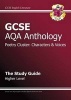 GCSE AQA Anthology Poetry Study Guide (Characters & Voices) Higher (A*-G Course) (Paperback) - CGP Books Photo