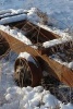 An Old Rusted Mine Cart Covered in Snow - Blank 150 Page Lined Journal for Your Thoughts, Ideas, and Inspiration (Paperback) - Unique Journal Photo