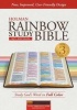 KJV Rainbow Study Bible, Cocoa/Terra Cotta/Ochre Leathertouch (Leather / fine binding) - Holman Bible Staff Photo