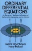 Ordinary Differential Equations (Paperback, New edition) - M Tenenbaum Photo