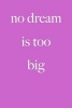 No Dream Is Too Big - Blank Lined Journal - 6x9 - Hug Lover (Paperback) - Passion Imagination Journals Photo