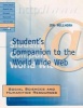 Student's Companion to the World Wide Web - Social Sciences and Humanities Resources (Paperback) - Jim Millhorn Photo