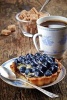 A Homemade Blueberry Tart and Coffee Journal - 150 Page Lined Notebook/Diary (Paperback) - Cs Creations Photo