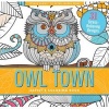 Owl Town Adult Coloring Book (31 Stress-Relieving Designs) (Paperback) - Inc Peter Pauper Press Photo